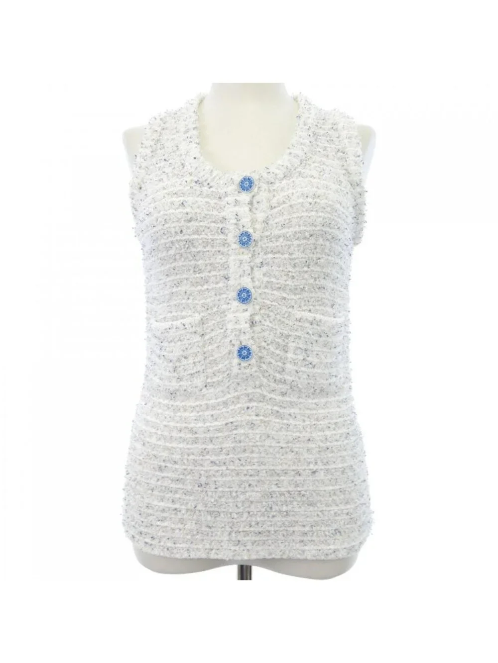 Chanel Knit Sweater White